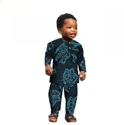 African Clothes Ankara Print Shirt and Pants 2 Pieces Sets