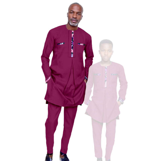 Father and Son Outfits Top Shirt and Pant Sets Outerwear