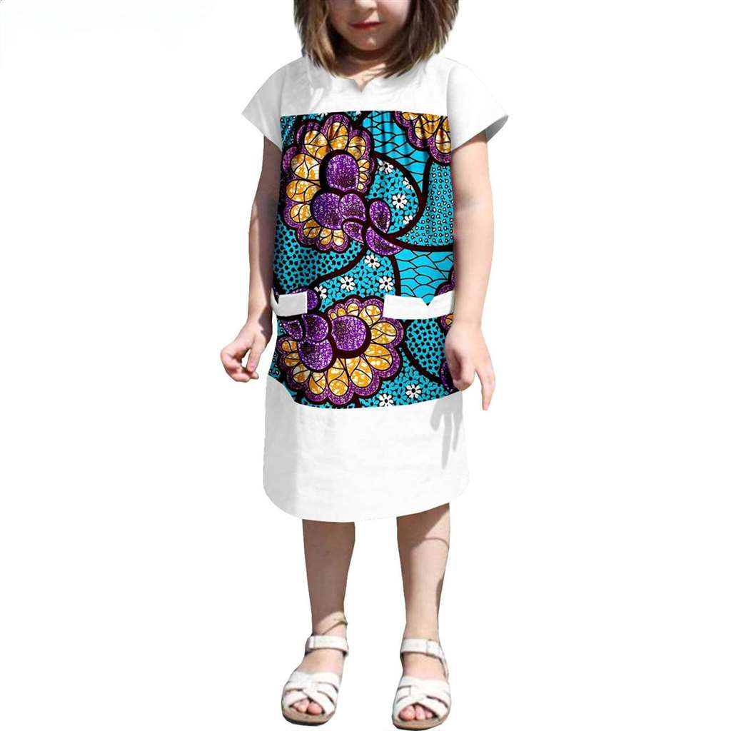 Dresses for Girls Long Shirt Summer Casual Outfits KID053