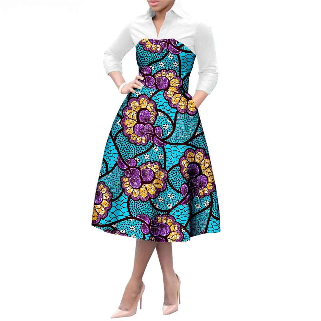 Couples African Clothes Women Dresses with Men suits CC006-1