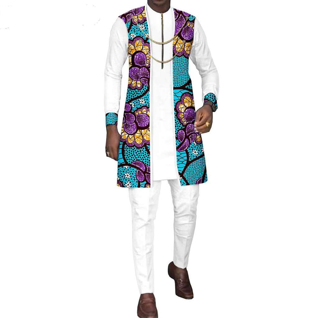 African Couple Clothes for Women Print Top Sets Match Men sets