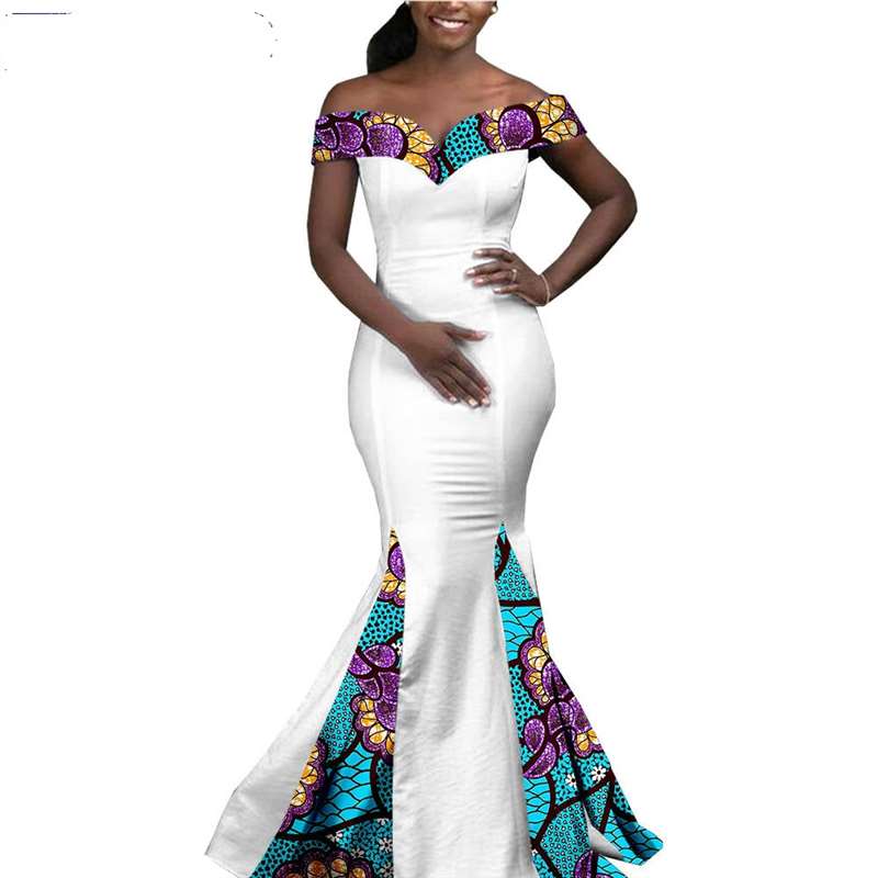 Couple African Clothes Wedding Slim Dress Men Irregular Sets CC026-1