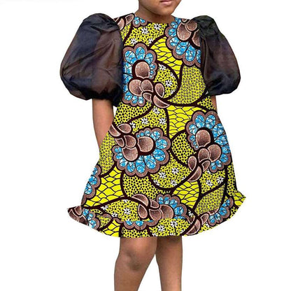 African Clothes Customized Ankara Print Knee-length Dresses