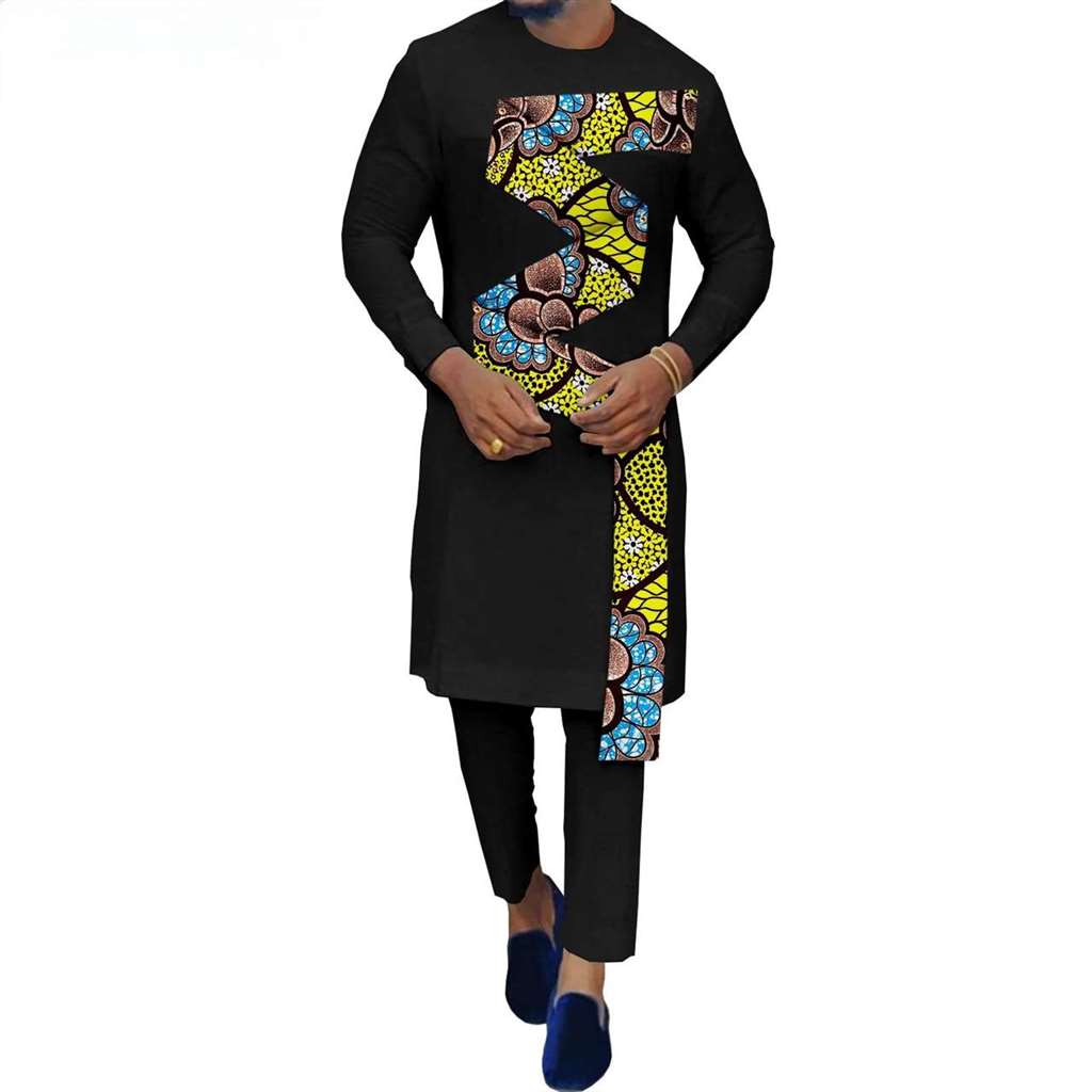 Couples African Clothes Women Dresses with Men suits CC006-1