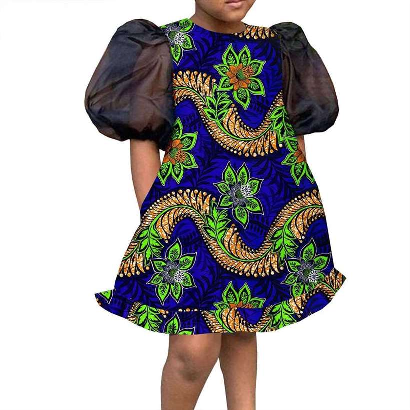 African Clothes Customized Ankara Print Knee-length Dresses