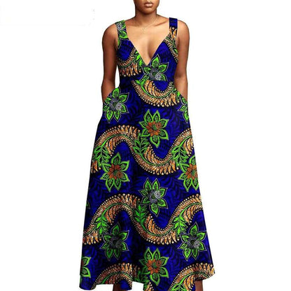 African Print Dresses for Women Match Men Sets CC071-1