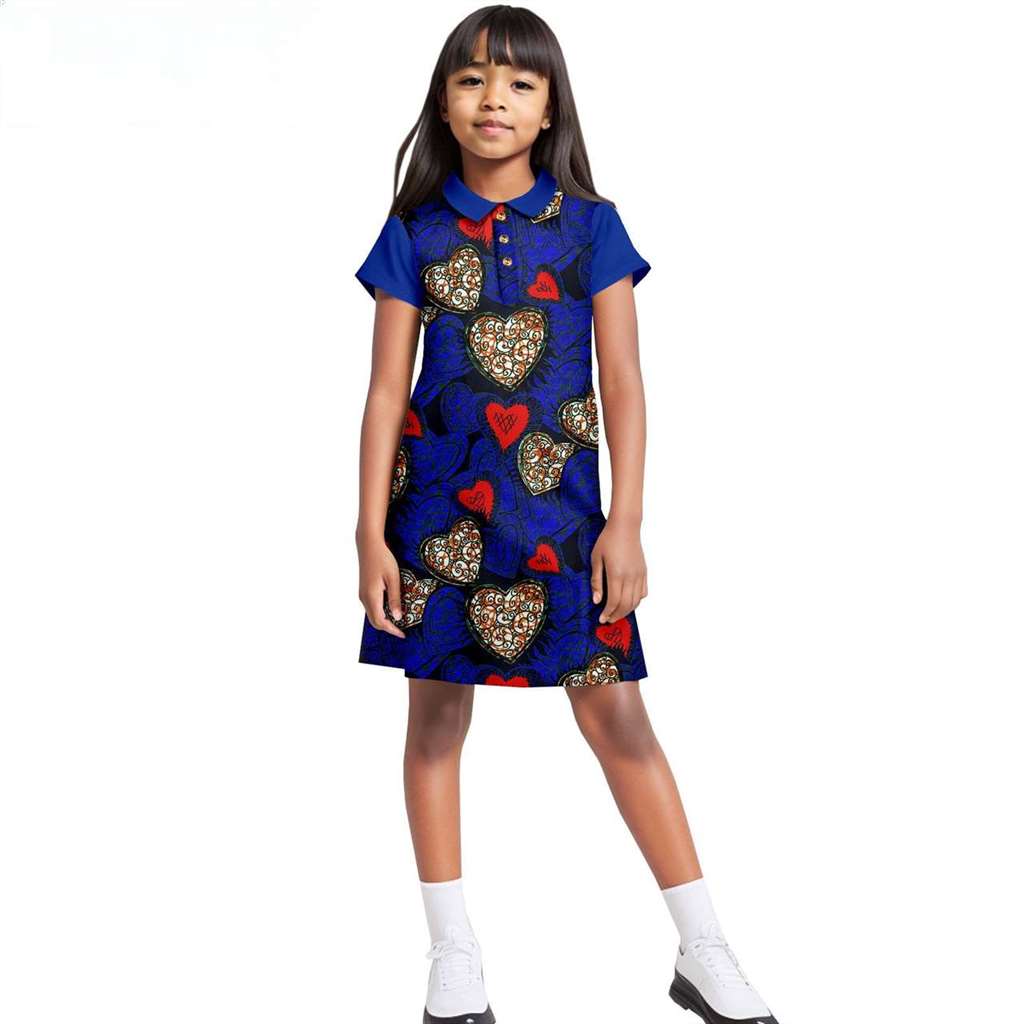 African Clothes Cotton Print Knee-length Dresses Ankara Outerwear