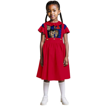 Cotton Ruffle Sleeve Top and Skirt Sets Girl Outfits Outerwear