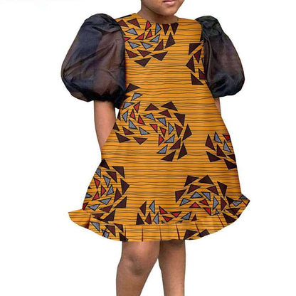 African Clothes Customized Ankara Print Knee-length Dresses