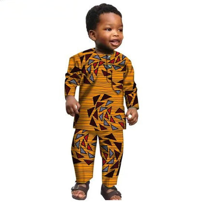 African Clothes Ankara Print Shirt and Pants 2 Pieces Sets