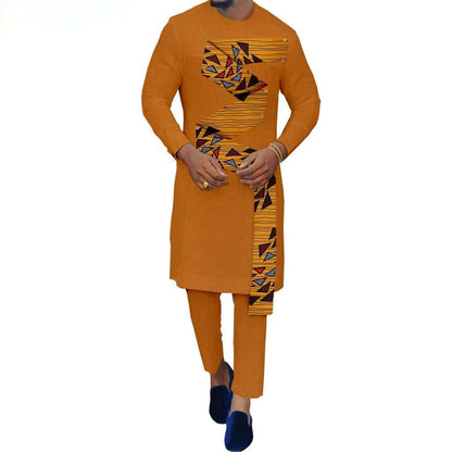 Couples African Clothes Women Dresses with Men suits CC006-2