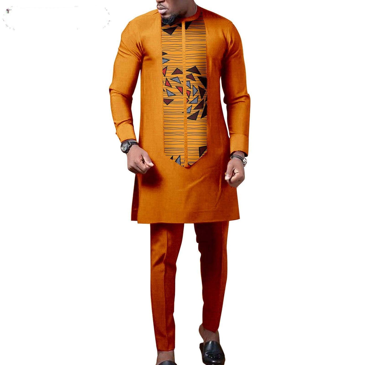 Couple Clothes African Print Women Dresses Wedding Men Sets CC030-1