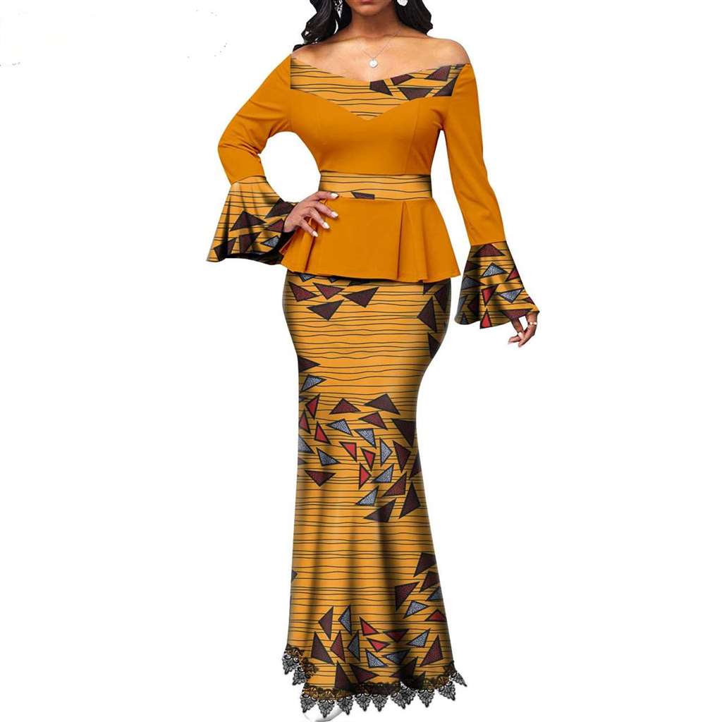 African Couple Clothes for Women Print Top Sets Match Men sets