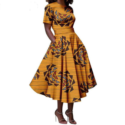 African Print Dresses Match Men Outfits Long Top and Pant Sets