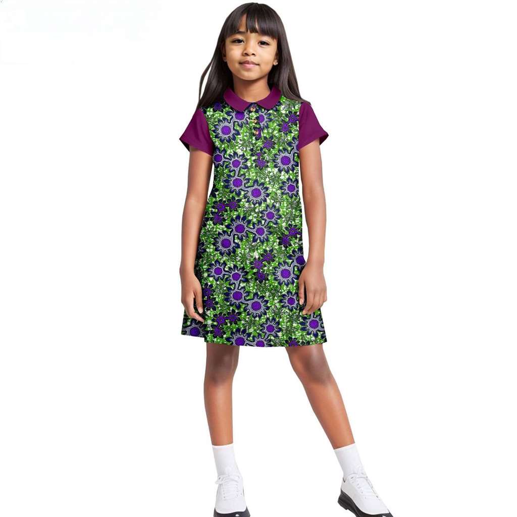 African Clothes Cotton Print Knee-length Dresses Ankara Outerwear