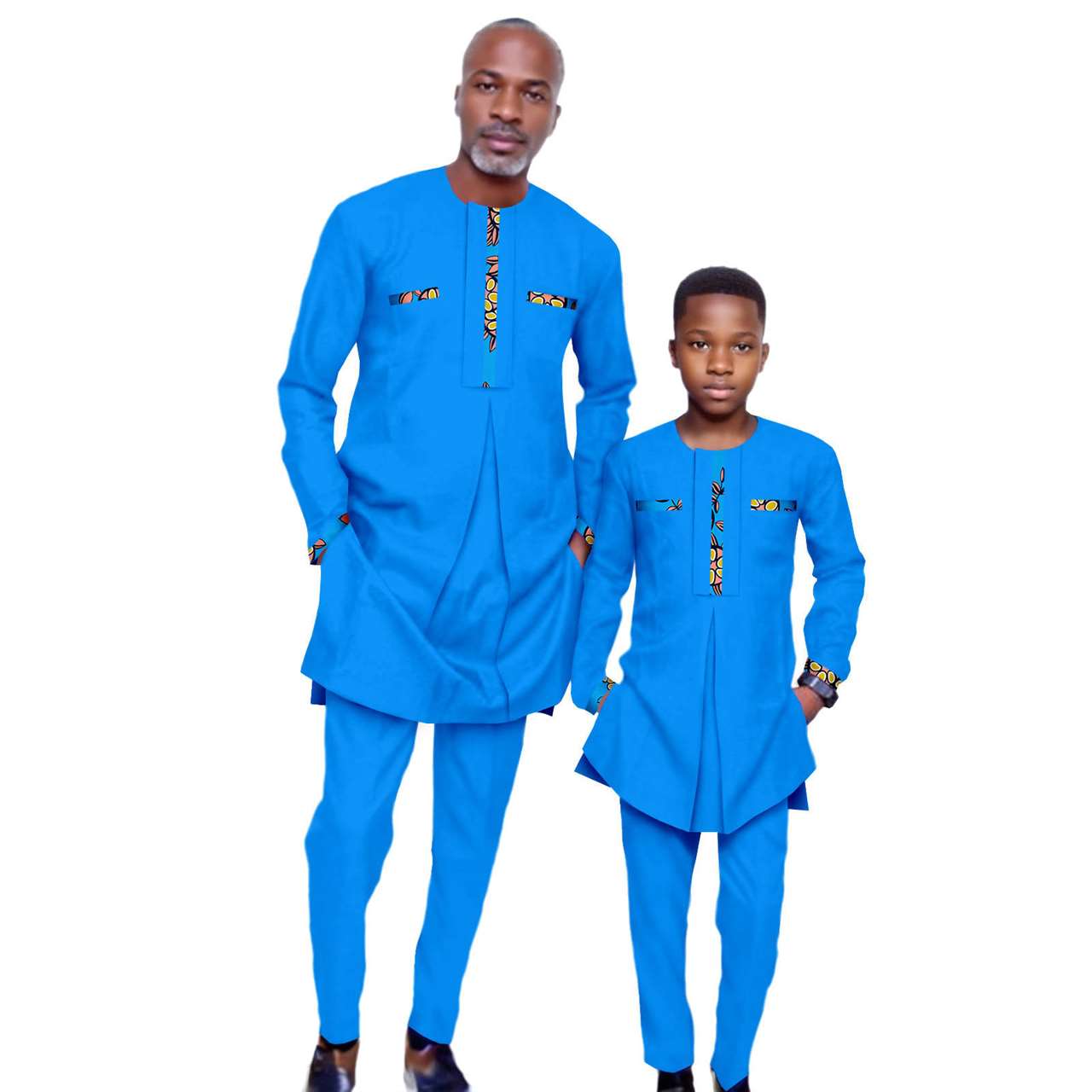 Father and Son Outfits Top Shirt and Pant Sets Outerwear FM017-1