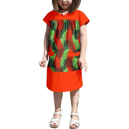 Dresses for Girls Long Shirt Summer Casual Outfits KID053