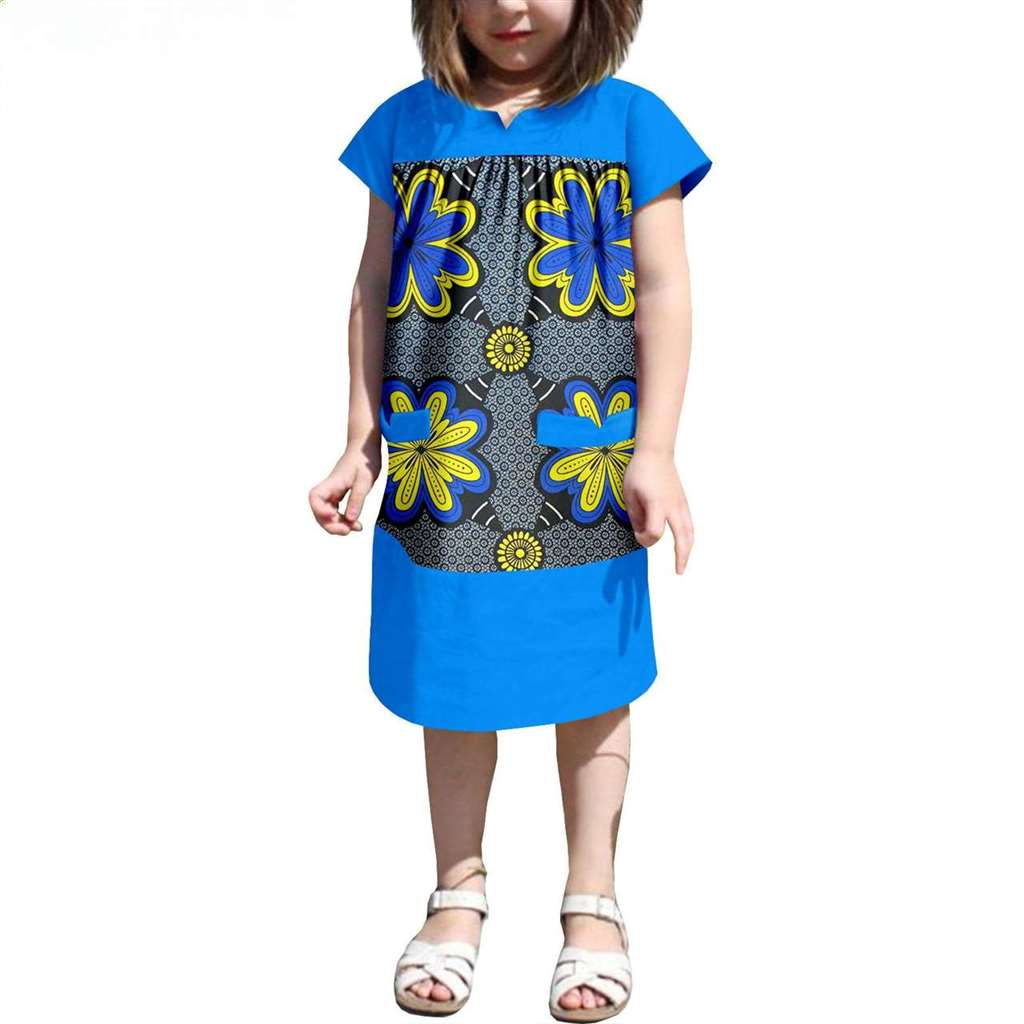 Dresses for Girls Long Shirt Summer Casual Outfits KID053