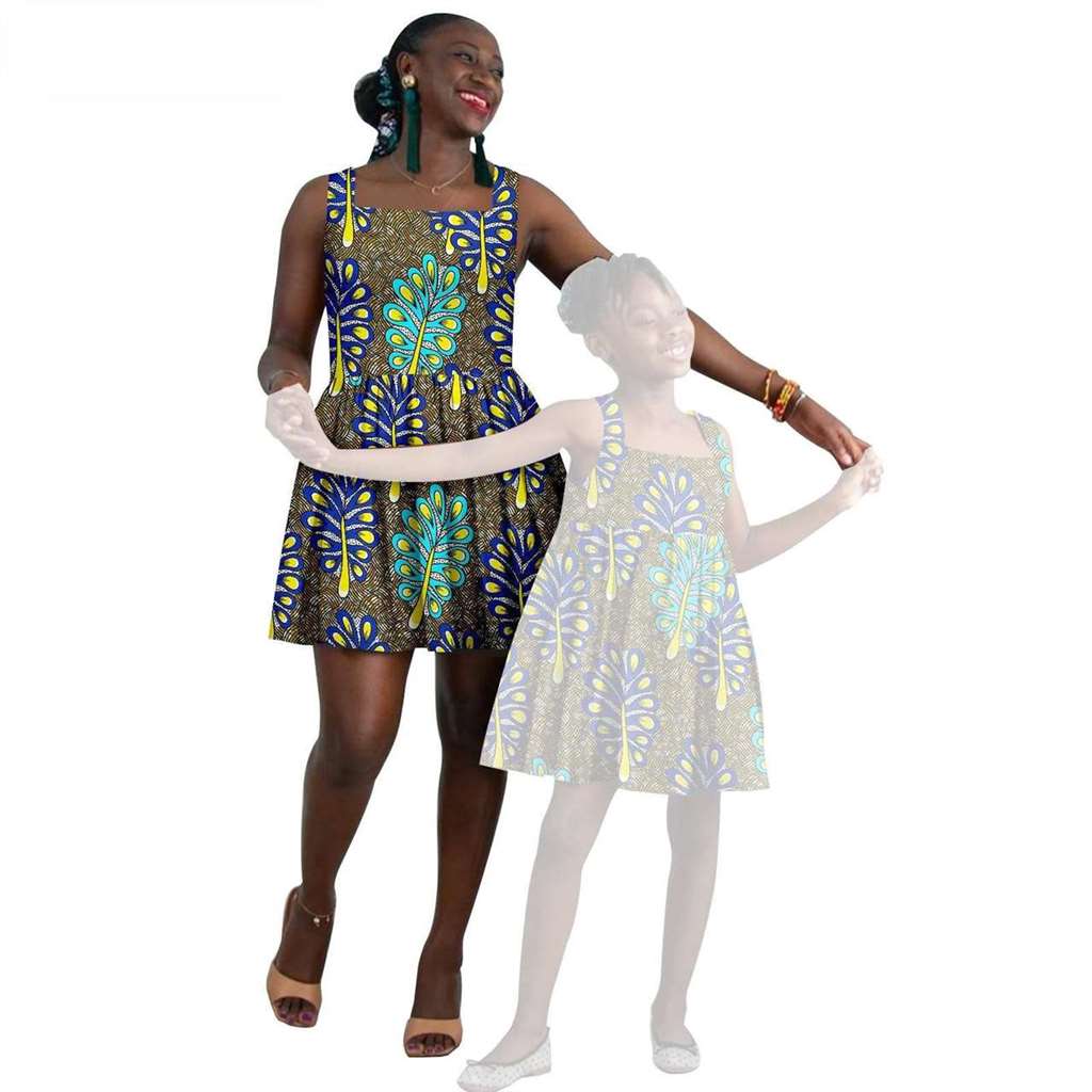 African Print Dresses for Women and Girls Ankara Dresses FM025-1