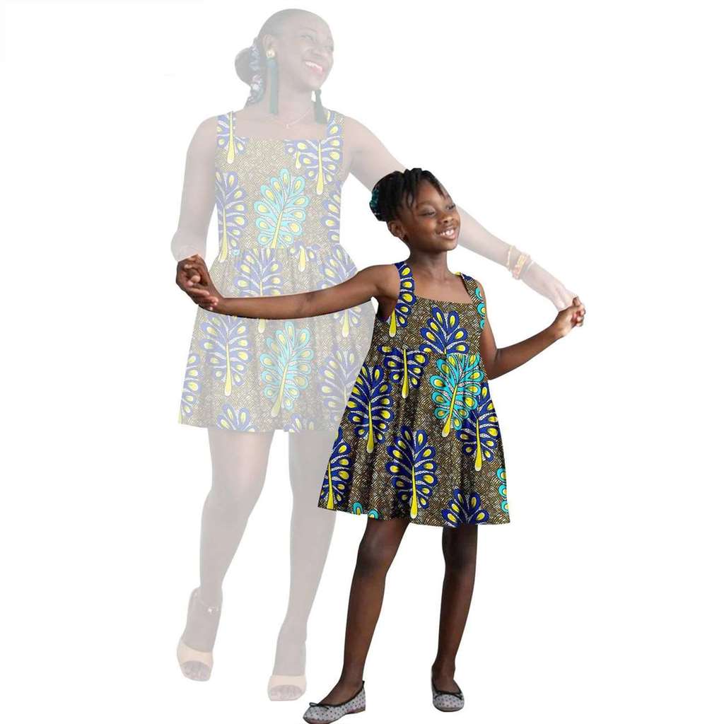 African Print Dresses for Women and Girls Ankara Dresses FM025-1