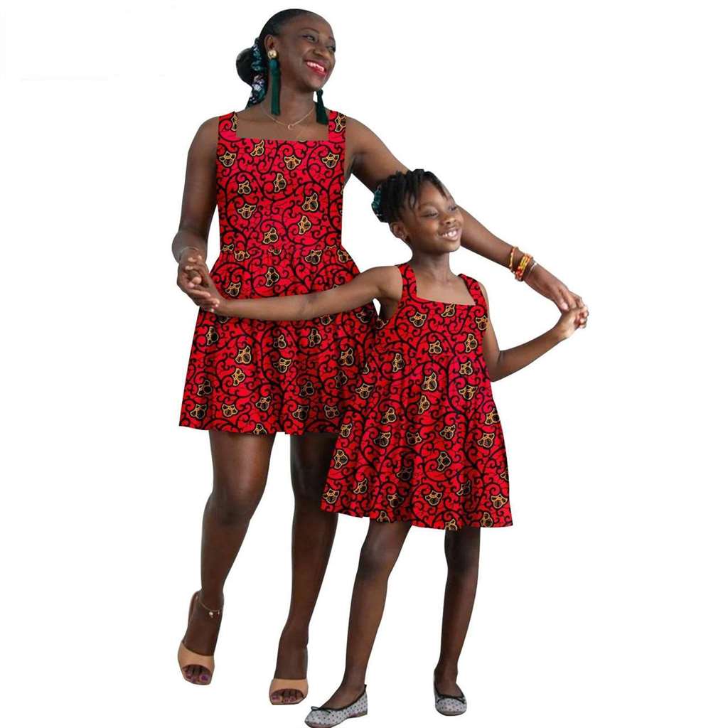 African Print Dresses for Women and Girls Ankara Dresses FM025-1