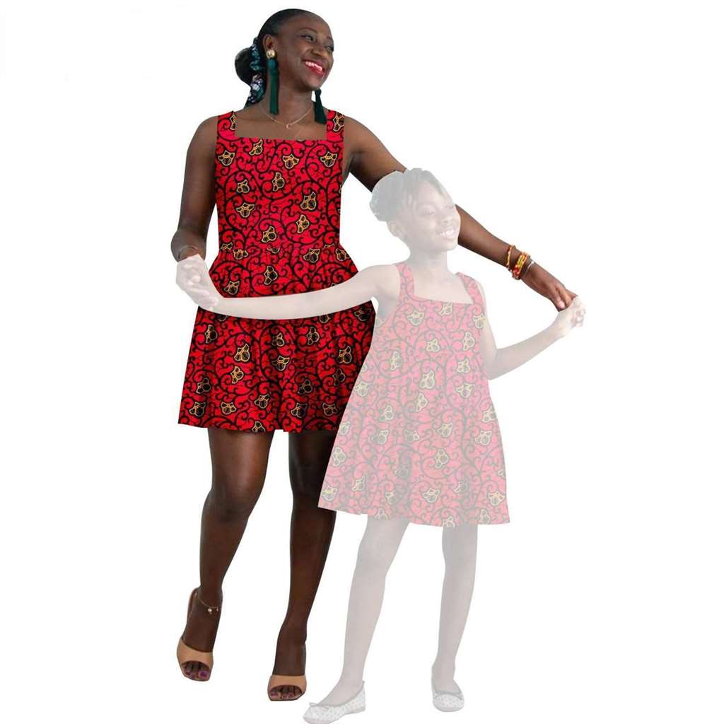 African Print Dresses for Women and Girls Ankara Dresses FM025-1