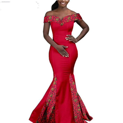 Couple African Clothes Wedding Slim Dress Men Irregular Sets CC026-3