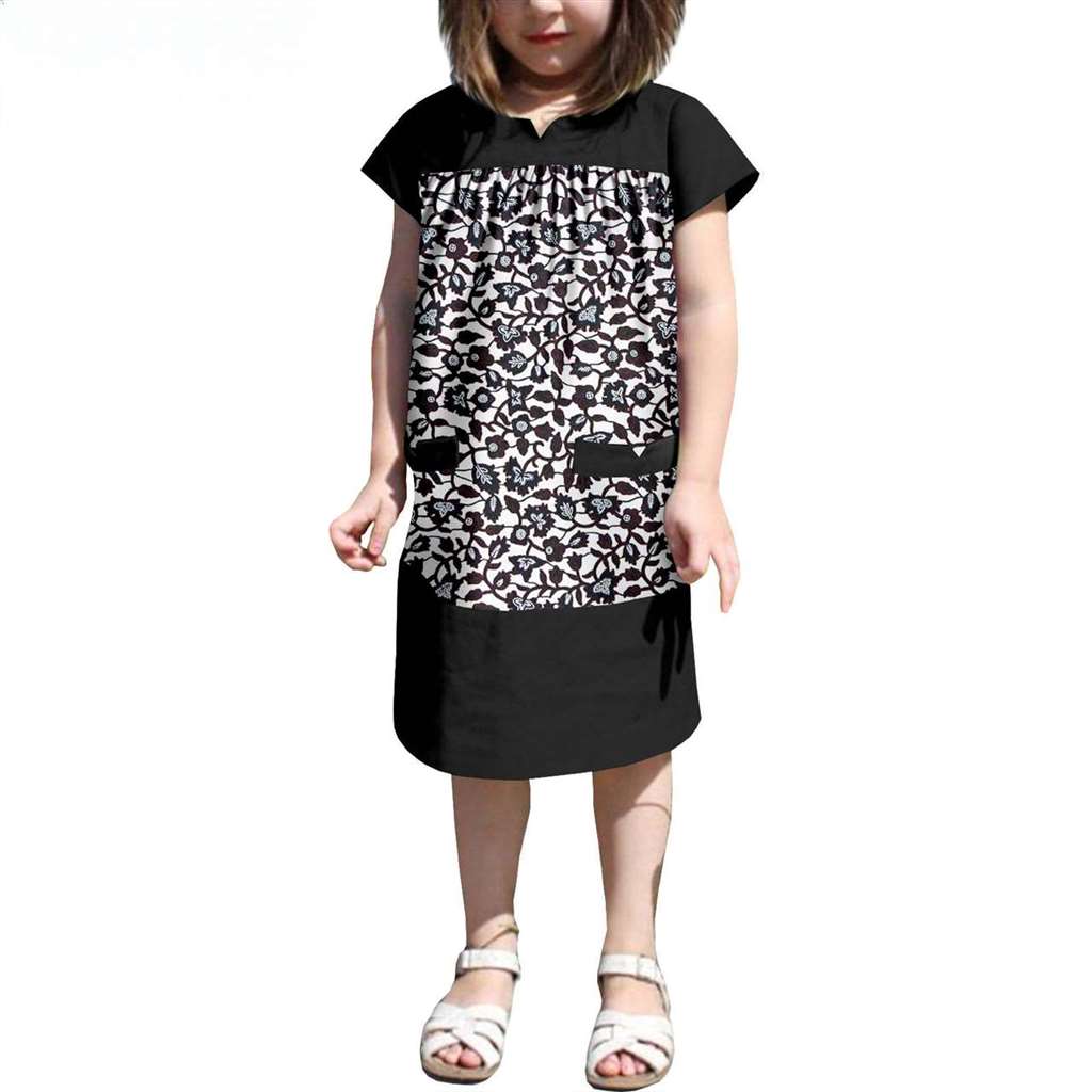 Dresses for Girls Long Shirt Summer Casual Outfits KID053