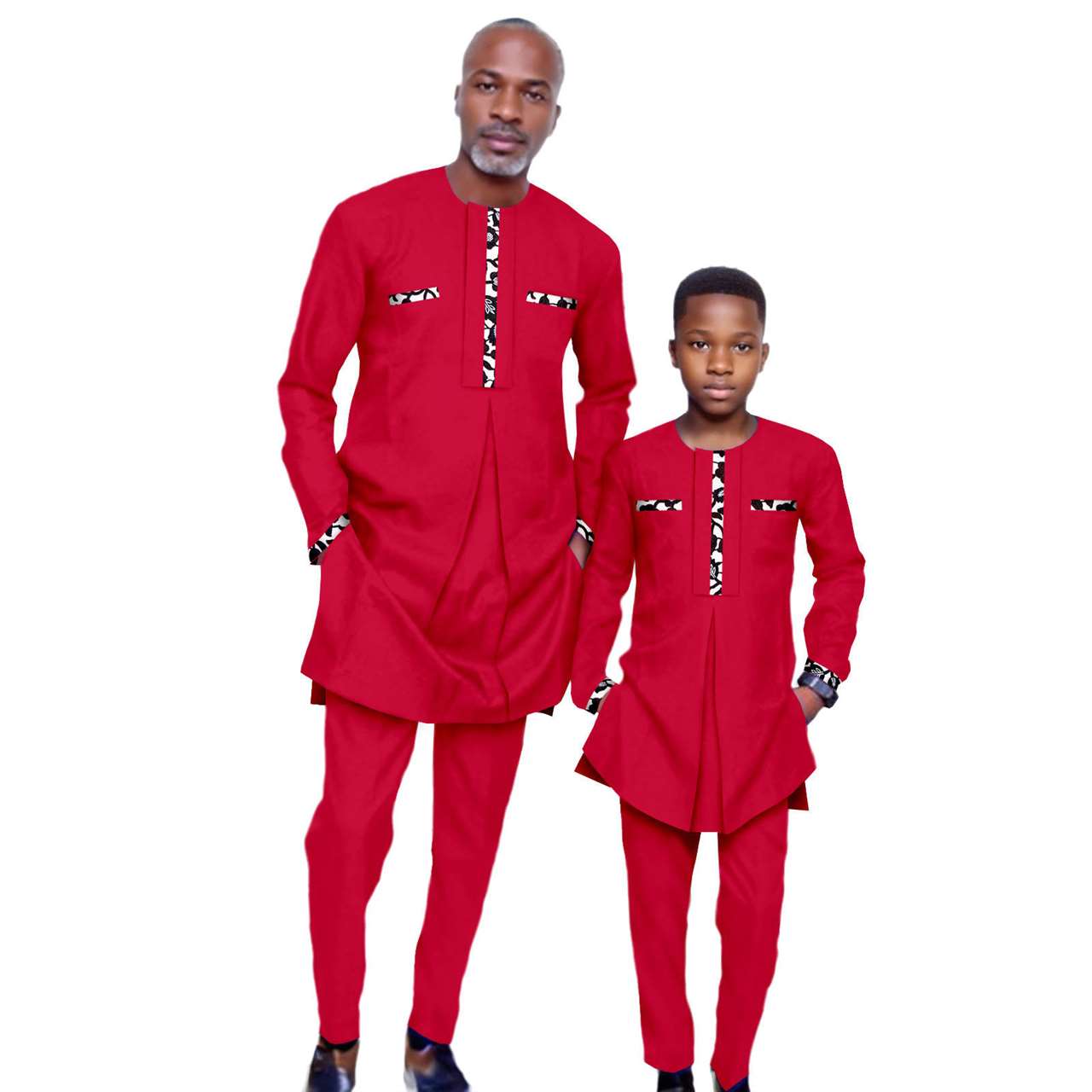 Father and Son Outfits Top Shirt and Pant Sets Outerwear FM017-2