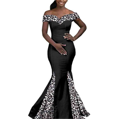 Couple African Clothes Wedding Slim Dress Men Irregular Sets CC026-3