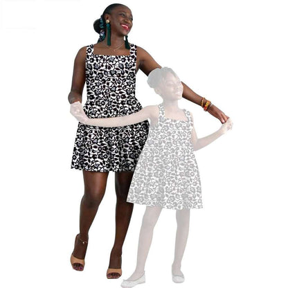 African Print Dresses for Women and Girls Ankara Dresses FM025-1