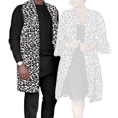 Men Jackets Vest Solid Top and Pant Sets Women Print Coats CC072