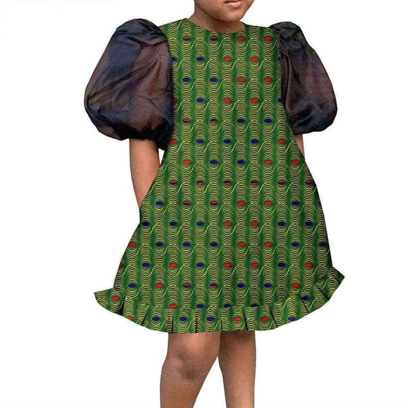 African Clothes Customized Ankara Print Knee-length Dresses