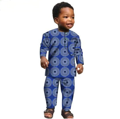 African Clothes Ankara Print Shirt and Pants 2 Pieces Sets