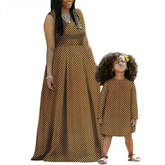 African Family clothes Mother Dresses and Daughter Clothes FM010-2