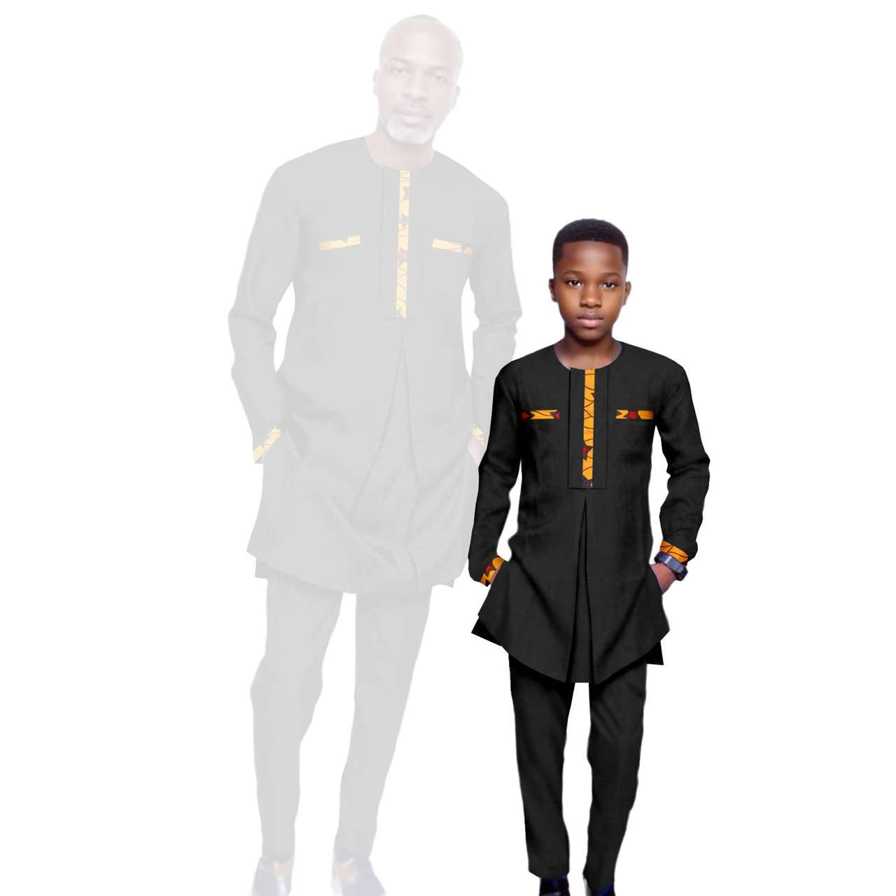 Father and Son Outfits Top Shirt and Pant Sets Outerwear FM017-2