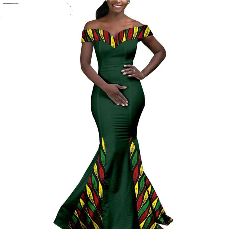 Couple African Clothes Wedding Slim Dress Men Irregular Sets CC026-4