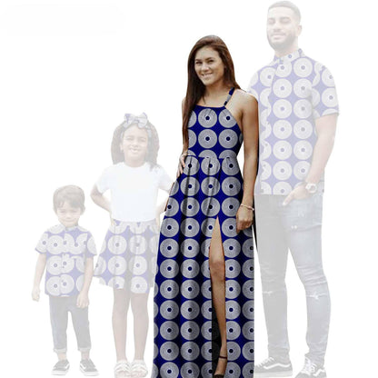 Family Clothes African Print Dresses Summer Outfits Men Shirt FM008-2