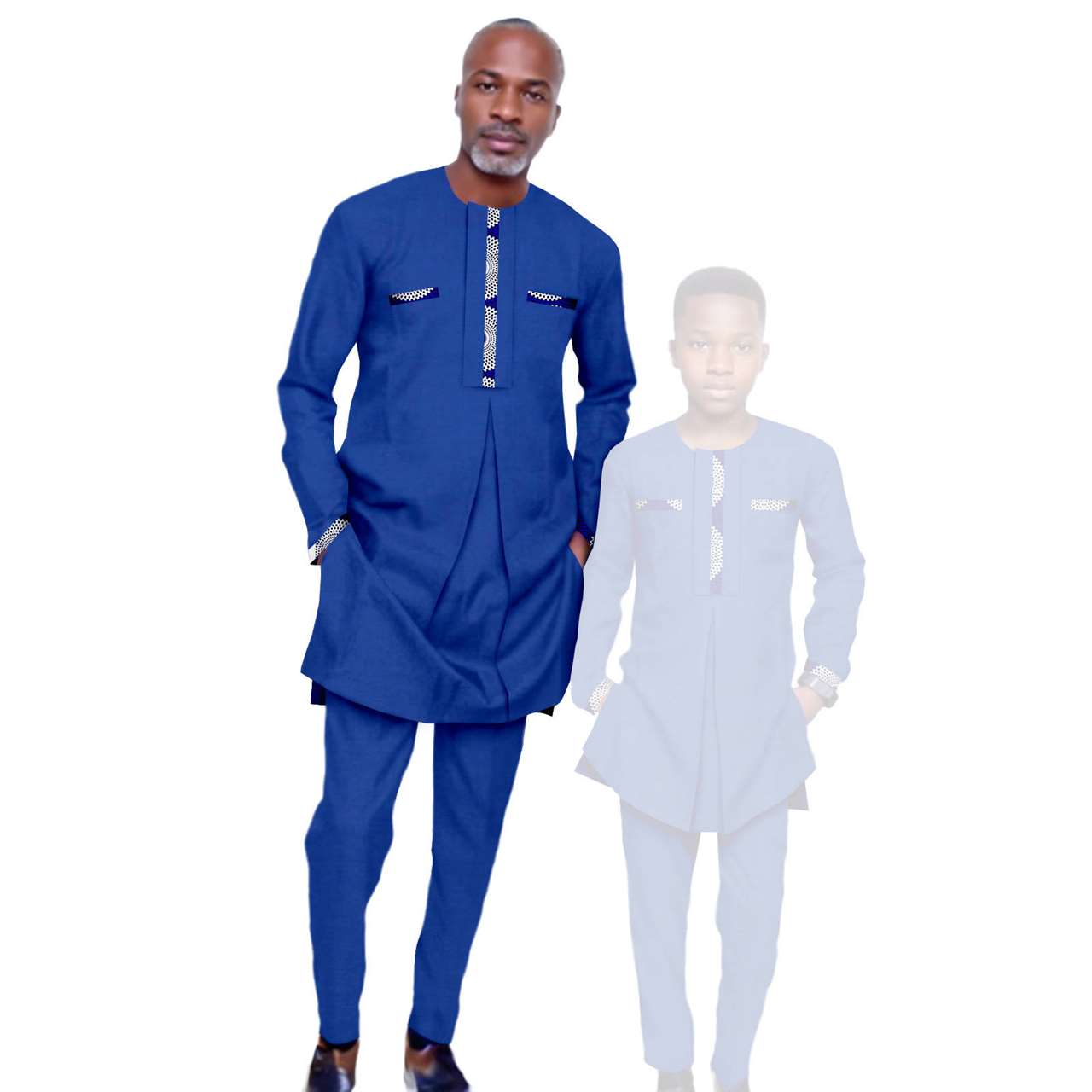 Father and Son Outfits Top Shirt and Pant Sets Outerwear FM017-2