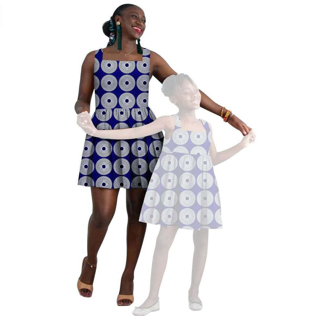 African Print Dresses for Women and Girls Ankara Dresses FM025-2