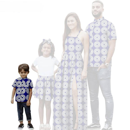 Family Clothes African Print Dresses Summer Outfits Men Shirt FM008-2