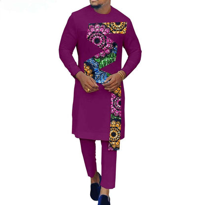 Couples African Clothes Women Dresses with Men suits CC006-3