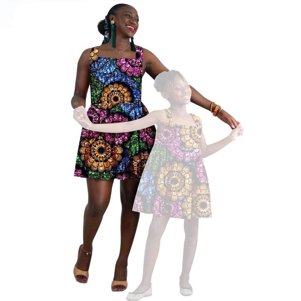 African Print Dresses for Women and Girls Ankara Dresses FM025-2