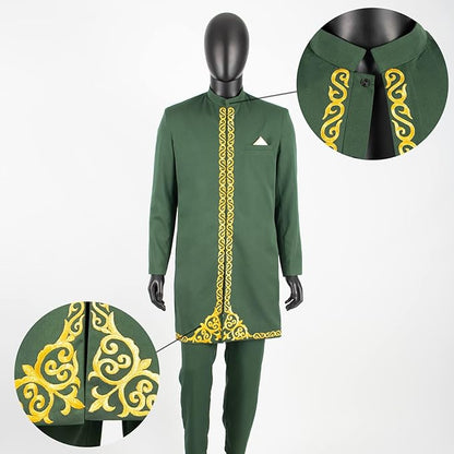 African Clothes Blazer and Pants Formal Outfits for Men MS035-1